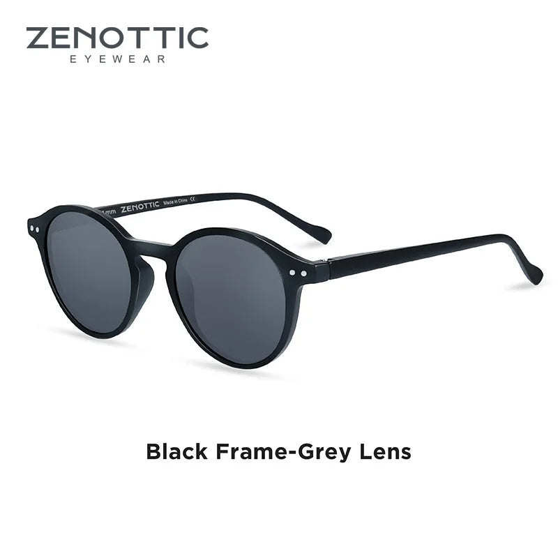 ZENOTTIC Vintage Polarized UV400 Round Sunglasses - Maison Novaire #