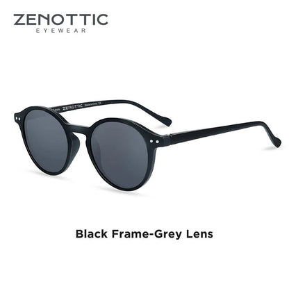 ZENOTTIC Vintage Polarized UV400 Round Sunglasses - Maison Novaire #