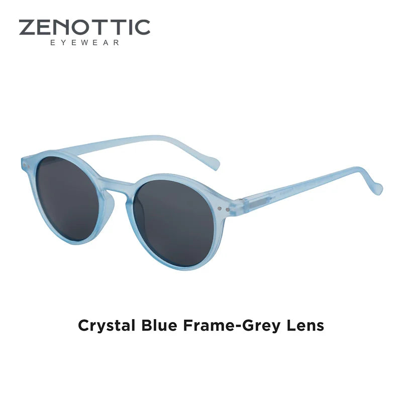 ZENOTTIC Vintage Polarized UV400 Round Sunglasses - Maison Novaire #