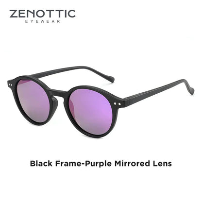 ZENOTTIC Vintage Polarized UV400 Round Sunglasses - Maison Novaire #