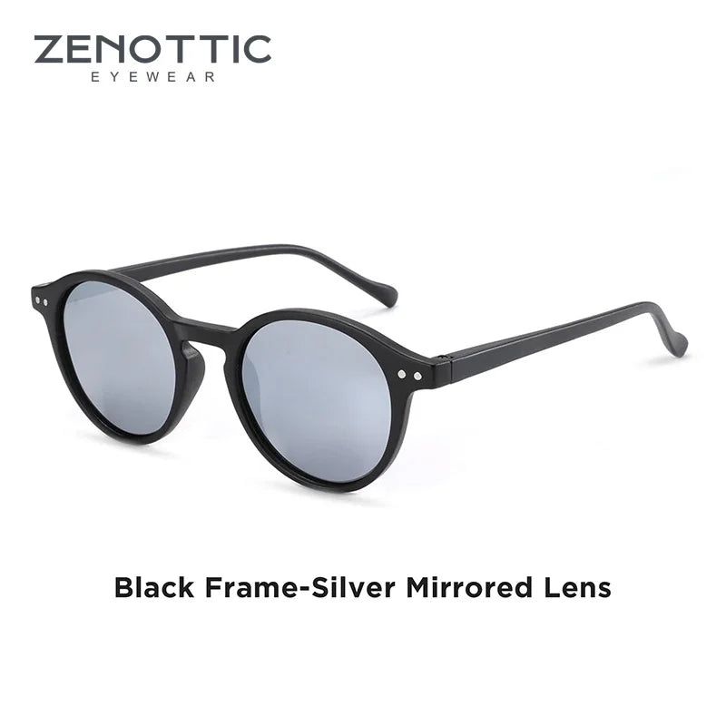 ZENOTTIC Vintage Polarized UV400 Round Sunglasses - Maison Novaire #