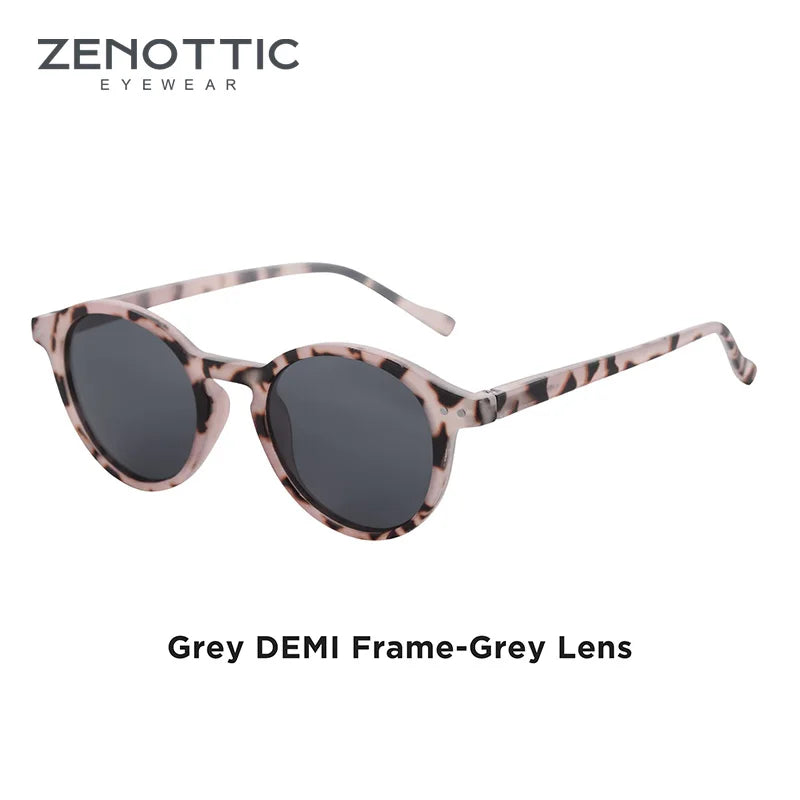 ZENOTTIC Vintage Polarized UV400 Round Sunglasses - Maison Novaire #