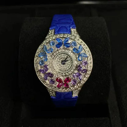 Luxury Colorful Women’s Quartz Watch | Elegant Jewel Bracelet Timepiece - Maison Novaire