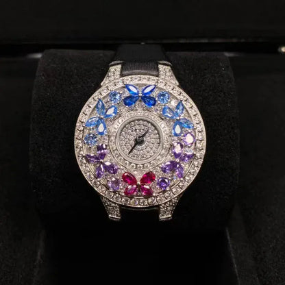 Luxury Colorful Women’s Quartz Watch | Elegant Jewel Bracelet Timepiece - Maison Novaire
