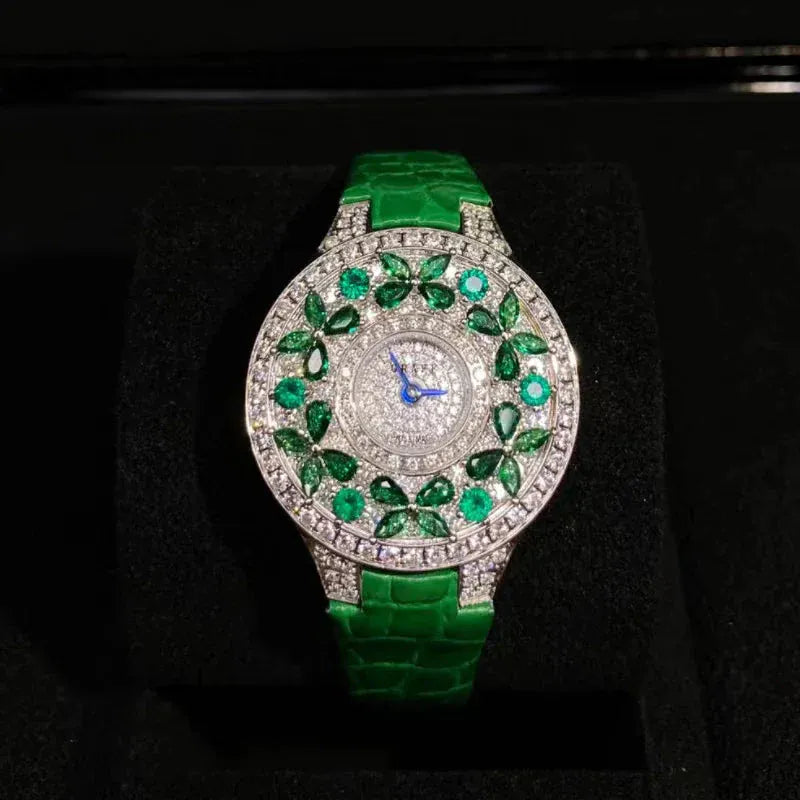 Luxury Colorful Women’s Quartz Watch | Elegant Jewel Bracelet Timepiece - Maison Novaire