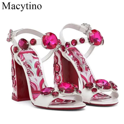 Luxury Diamond Crystal Decor Modern Sandals for Women. - BLAKESTORE-NG
