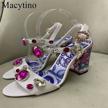 Luxury Diamond Crystal Decor Modern Sandals for Women. - BLAKESTORE-NG