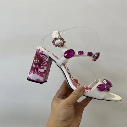 Luxury Diamond Crystal Decor Modern Sandals for Women. - Maison Novaire #