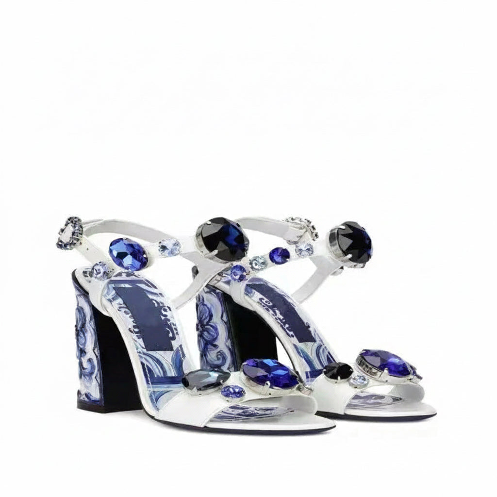 Luxury Diamond Crystal Decor Modern Sandals for Women. - Maison Novaire #