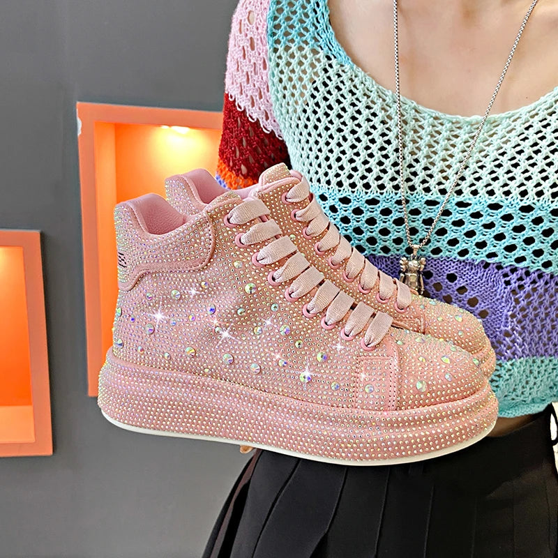 Luxury Diamond Sneakers Full Diamond Shoes. - Maison Novaire #