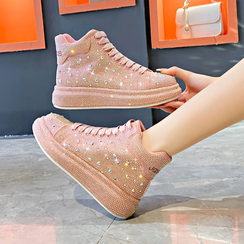 Luxury Diamond Sneakers Full Diamond Shoes. - Maison Novaire #