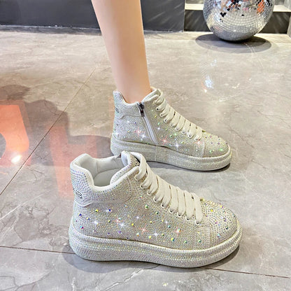 Luxury Diamond Sneakers Full Diamond Shoes. - Maison Novaire #