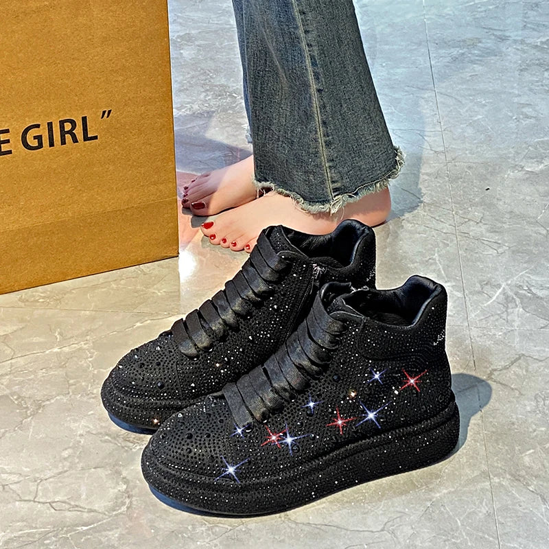 Luxury Diamond Sneakers Full Diamond Shoes. - Maison Novaire #