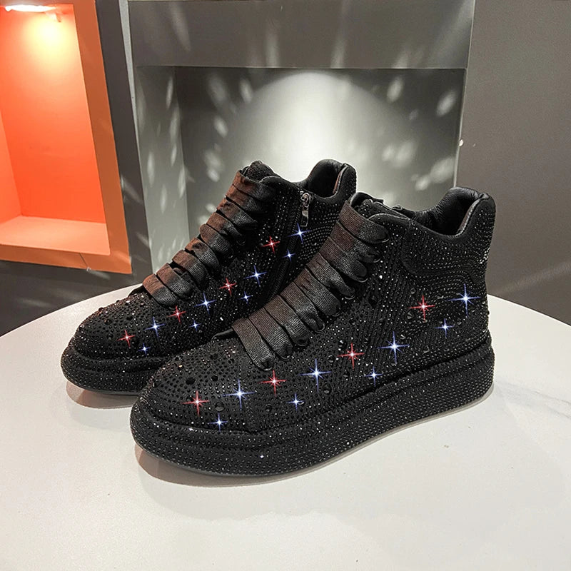 Luxury Diamond Sneakers Full Diamond Shoes. - Maison Novaire #