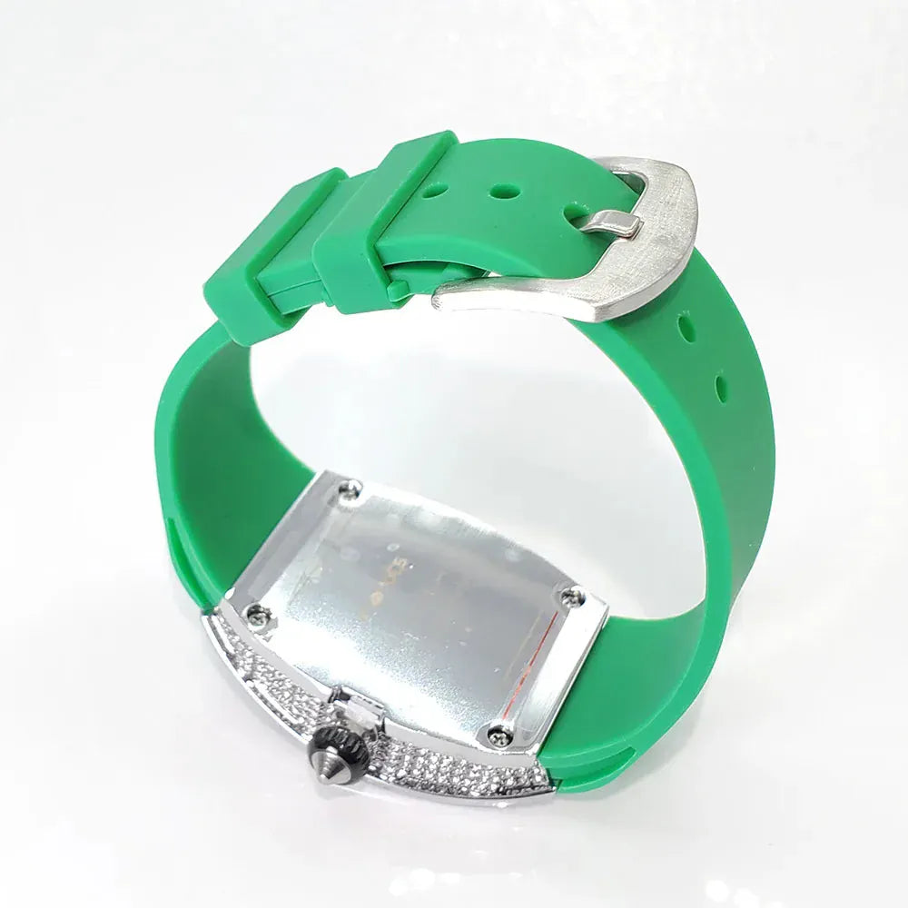 Luxury Diamond Women’s Watch | Tonneau Ice-Out Waterproof Sport Clock - Maison Novaire #