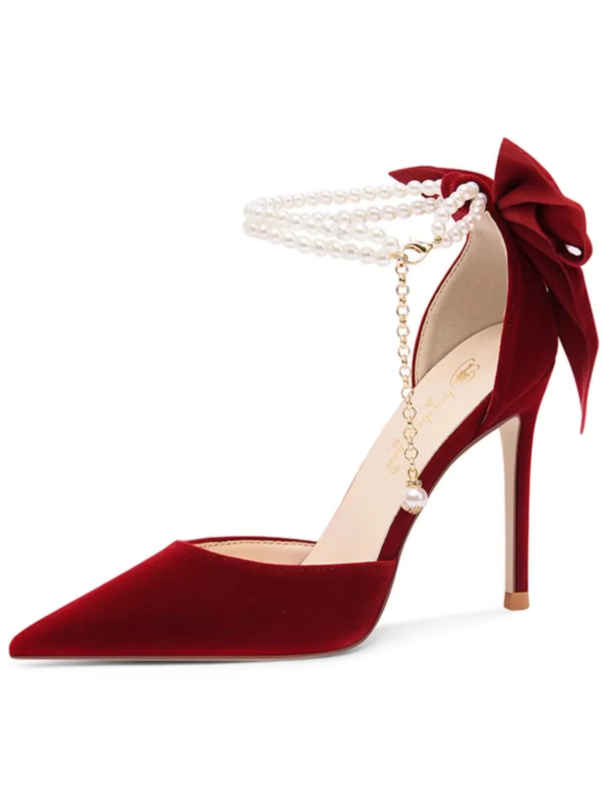 Luxury Pearl Butterfly High Heel Pumps - Maison Novaire #