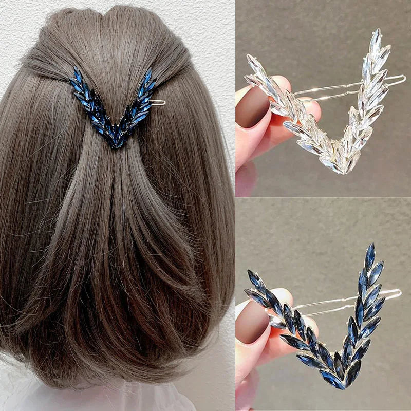Luxury Shining V Shape Buckle Hairpins. - Maison Novaire #