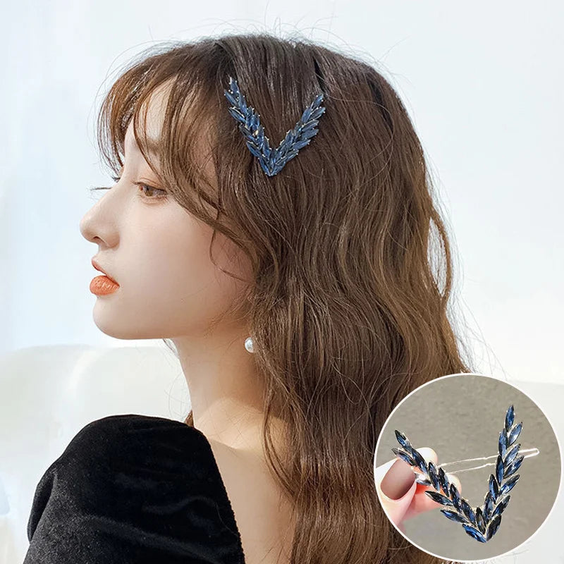 Luxury Shining V Shape Buckle Hairpins. - Maison Novaire #