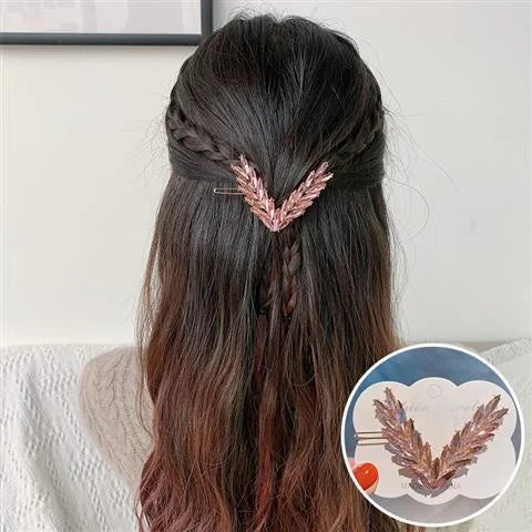 Luxury Shining V Shape Buckle Hairpins. - Maison Novaire #