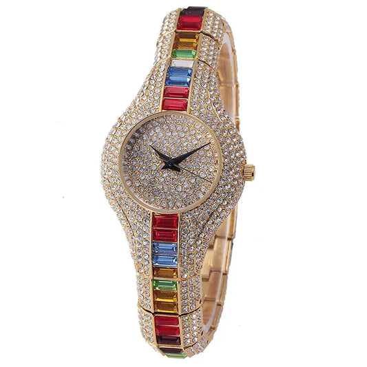 Luxury Women’s Watch | Baguette Diamond Waterproof Clock - Maison Novaire