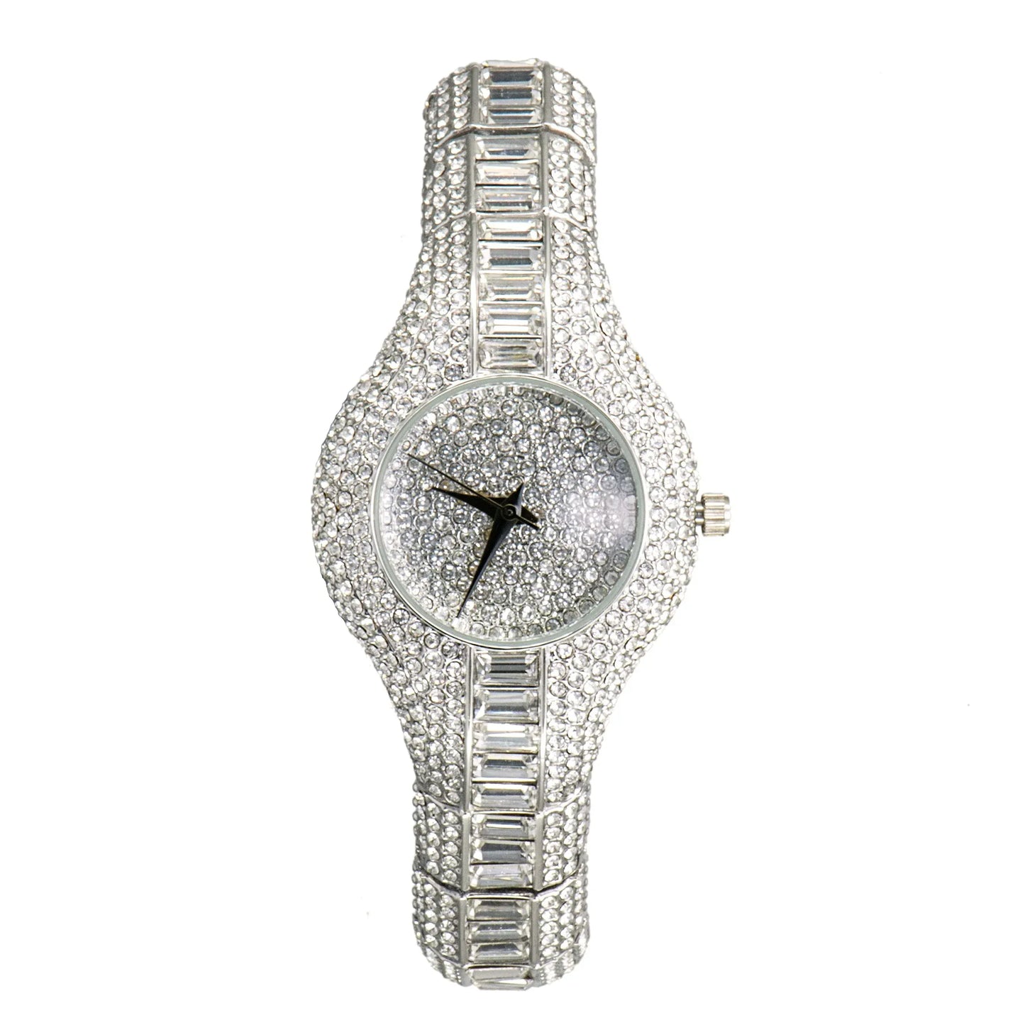 Luxury Women’s Watch | Baguette Diamond Waterproof Clock - Maison Novaire