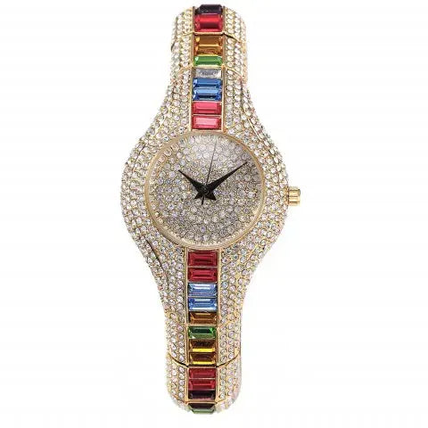 Luxury Women’s Watch | Baguette Diamond Waterproof Clock - Maison Novaire