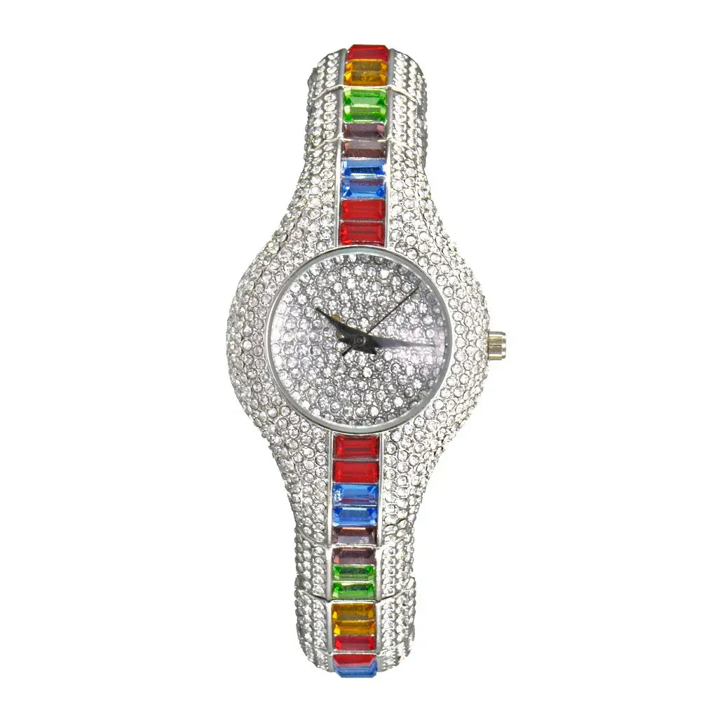 Luxury Women’s Watch | Baguette Diamond Waterproof Clock - Maison Novaire