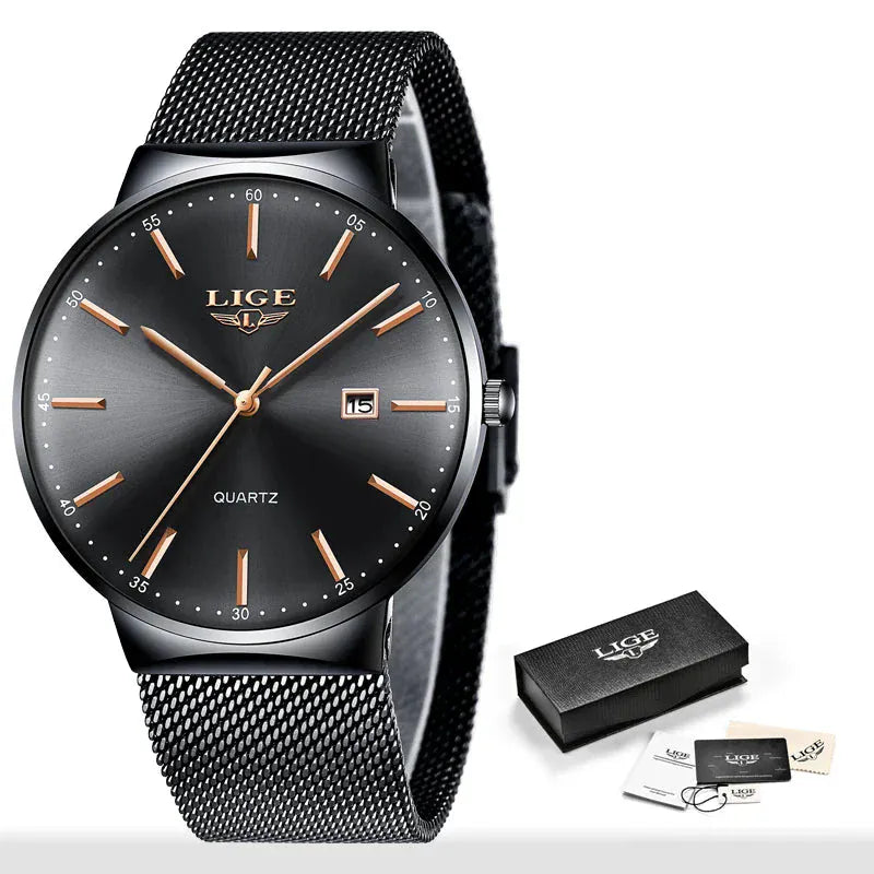 Luxury Women’s Watch | Ultra-Thin Steel Mesh Quartz Waterproof - Maison Novaire