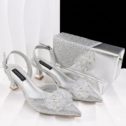 Maison Novaire African-Inspired Evening Shoe and Clutch Set - Maison Novaire