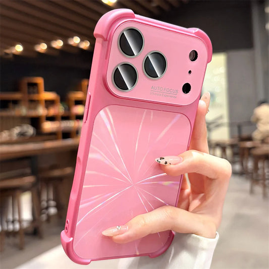 Maison Novaire Glitter Aurora Phone Case for iPhone 17 Pro | Full Lens Protection Frosted Bumper Cover - Maison Novaire