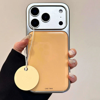 Maison Novaire Simple Color Electroplated Drop Glue iPhone Case