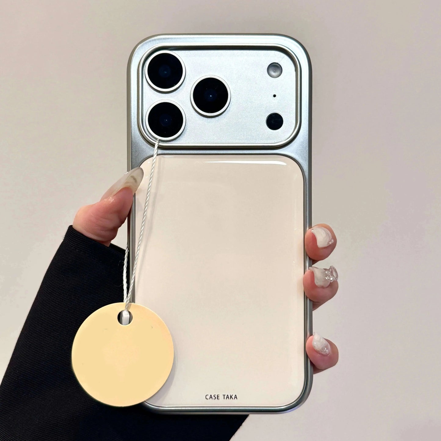 Maison Novaire Simple Color Electroplated Drop Glue iPhone Case YS-D035