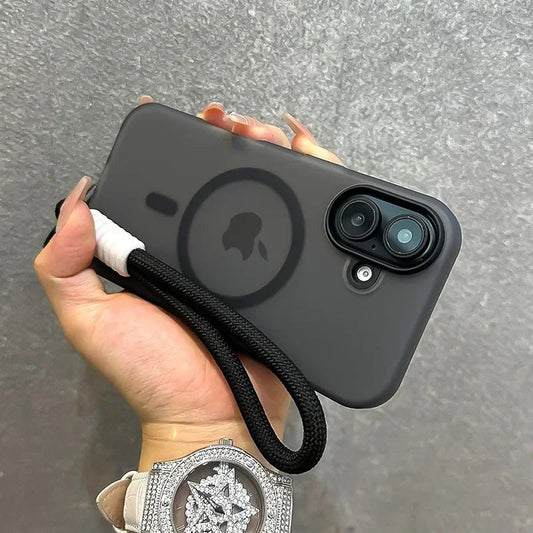 Matte Clear Magnetic Wireless Wrist Strap Candy Color Cover. - Maison Novaire