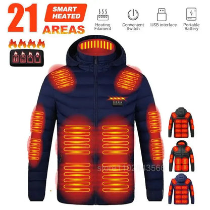 Men USB Heated Jacket - Maison Novaire #