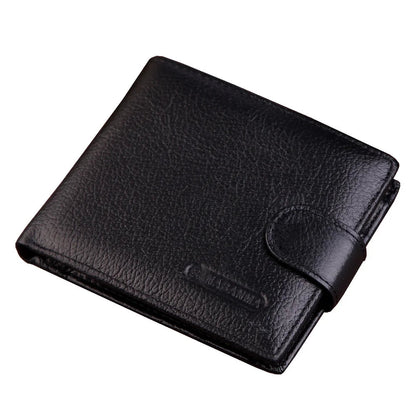 Men’s Genuine Leather Wallet | Premium Bifold Cardholder RFID Blocking for Everyday Business Casual Carry - BLAKESTORE-NG