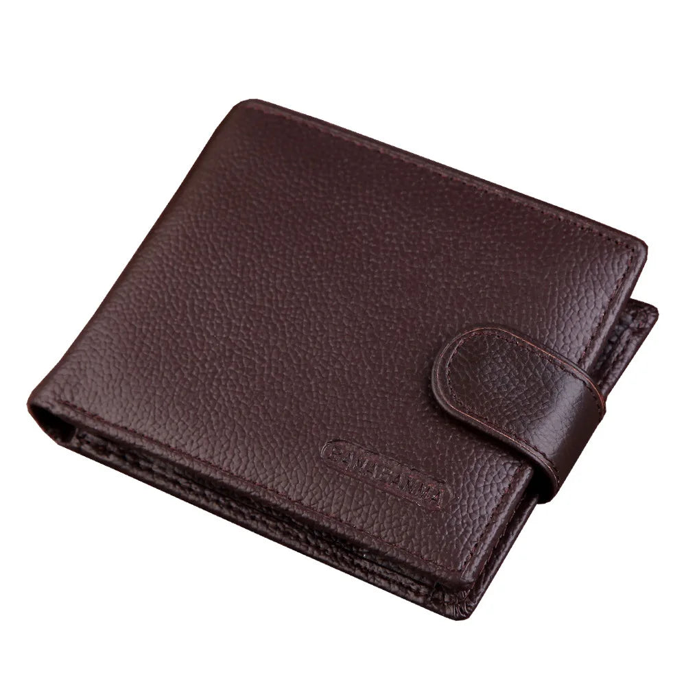 Men’s Genuine Leather Wallet | Premium Bifold Cardholder RFID Blocking for Everyday Business Casual Carry - BLAKESTORE-NG
