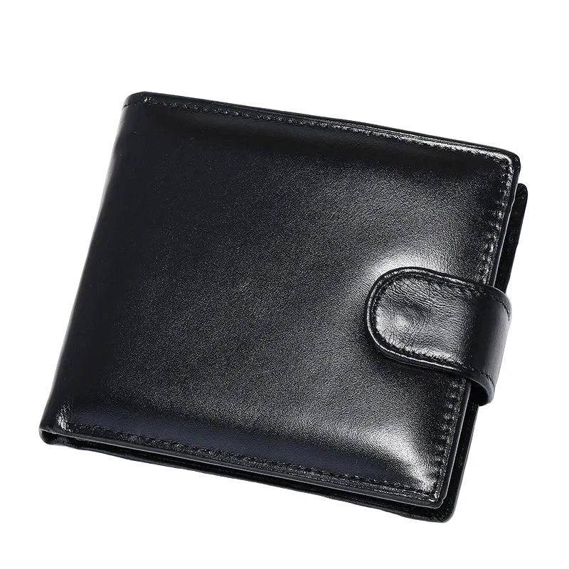 Men’s Genuine Leather Wallet | Premium Bifold RFID Blocking Cardholder Slim Leather Wallet for Everyday Carry - BLAKESTORE-NG