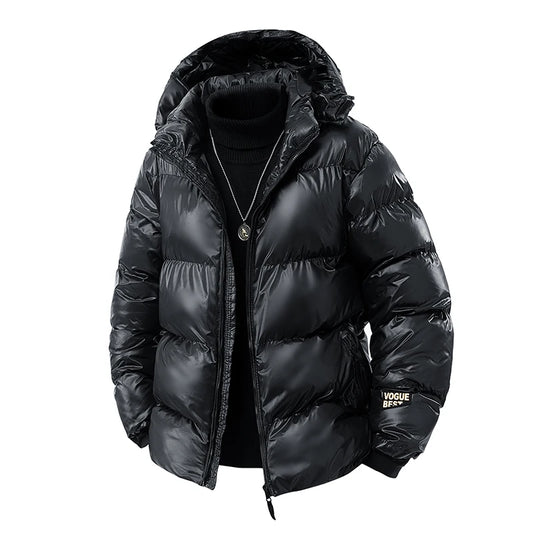 Men’s Hooded Padded Winter Jacket - Maison Novaire