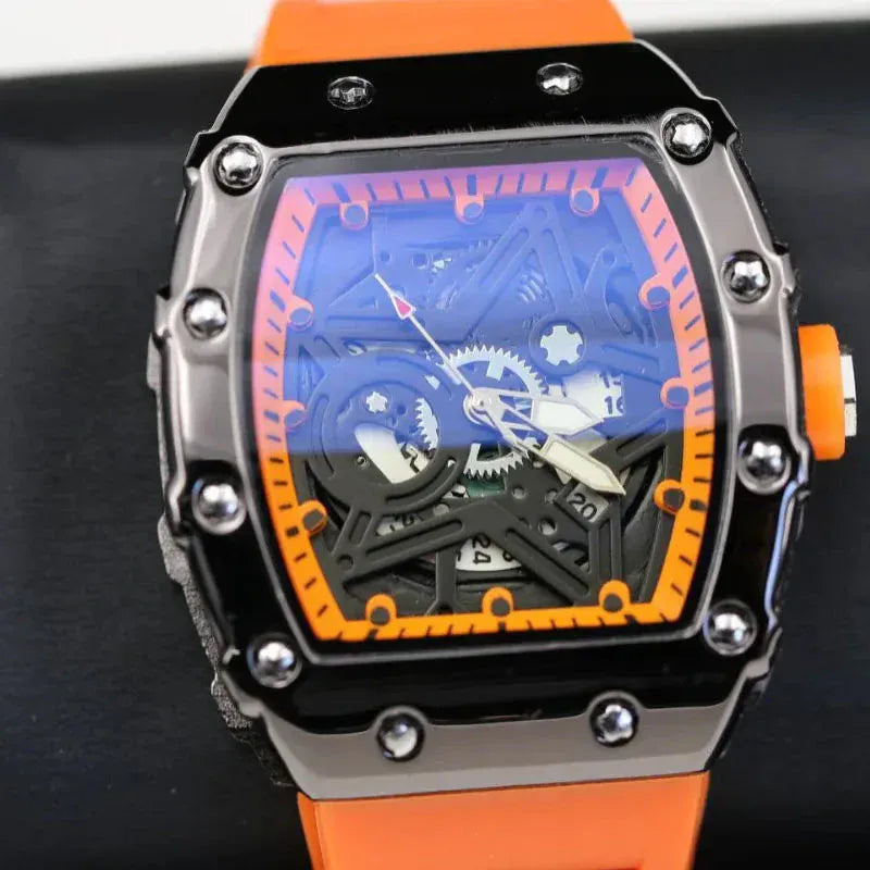Men’s Pentagram Luminous Watch | Light Luxury Barrel Quartz Timepiece - Maison Novaire #