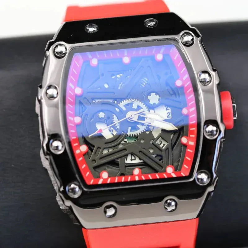 Men’s Pentagram Luminous Watch | Light Luxury Barrel Quartz Timepiece - Maison Novaire #
