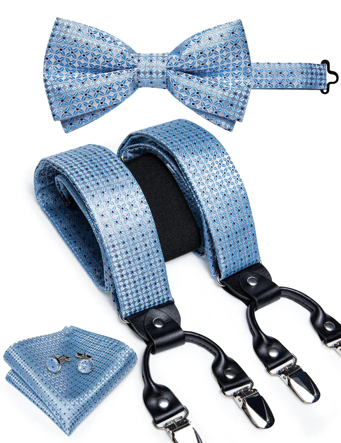 Men's Silk Suspenders Set - Maison Novaire #