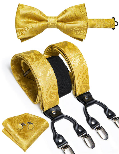 Men's Silk Suspenders Set - Maison Novaire #