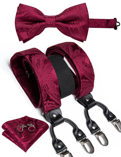 Men's Silk Suspenders Set - Maison Novaire #