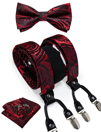 Men's Silk Suspenders Set - Maison Novaire #