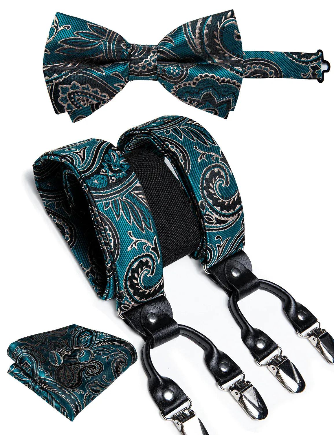 Men's Silk Suspenders Set - Maison Novaire #