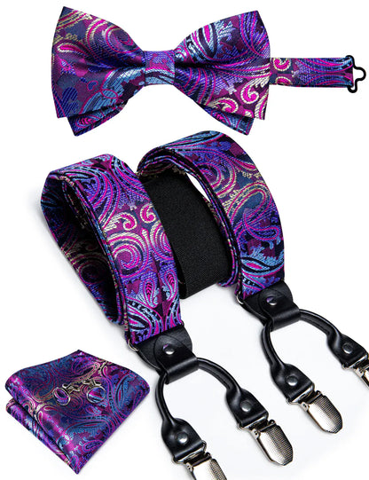 Men's Silk Suspenders Set - Maison Novaire #
