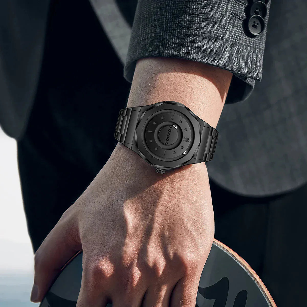 Men's Stainless Steel Quartz Watch. - BLAKESTORE-NG