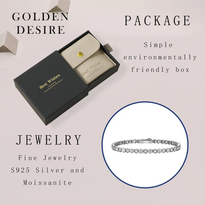 Moissanite Hexagon Bracelet - BLAKESTORE-NG