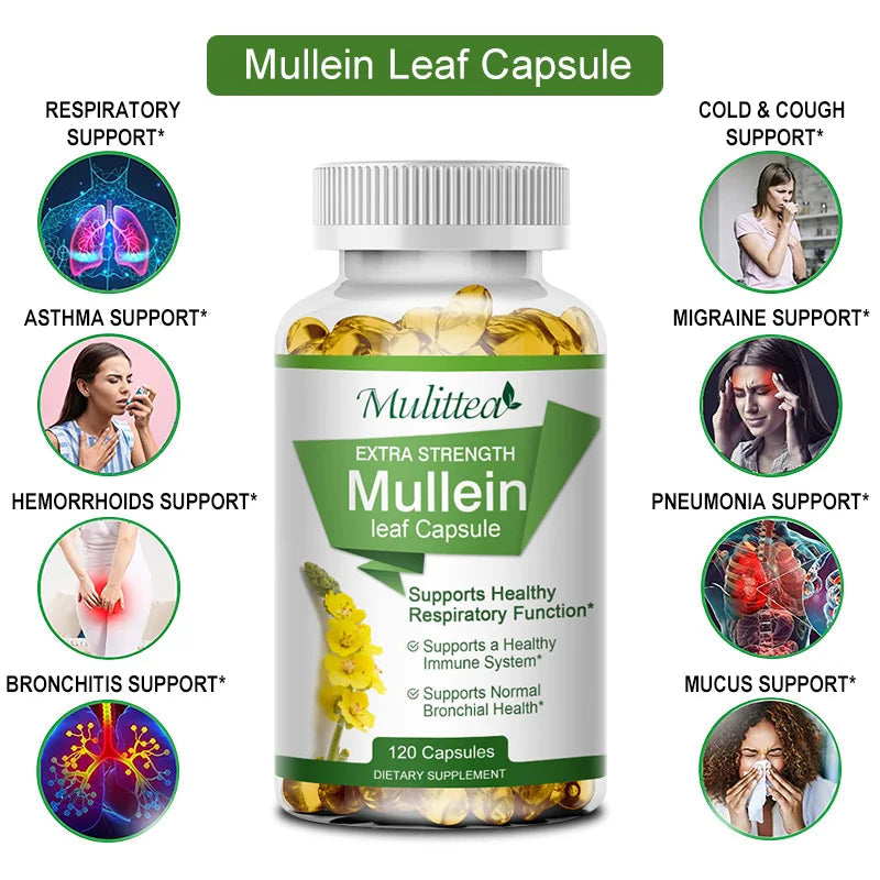 Mullein Lung Cleanser-Asthma Health-Herbal Supplement. - Maison Novaire #