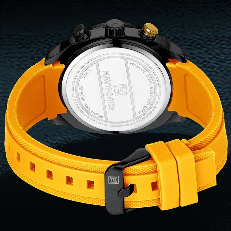NAVIFORCE NF8038 Top Brand Men's Sport Watch - BLAKESTORE-NG